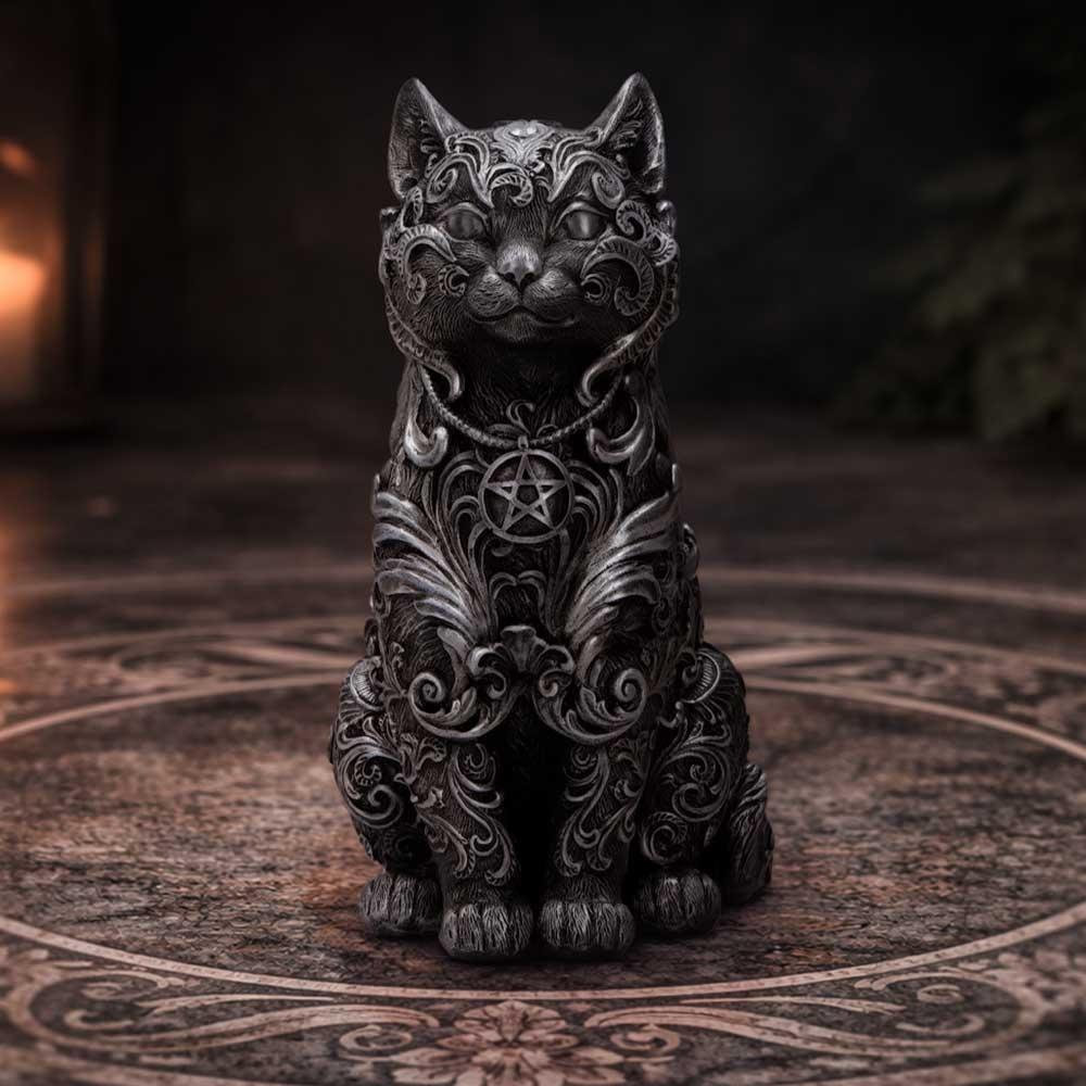 Nemesis Now - Hexbound Familiar Dekorative Figur - Silberfarben